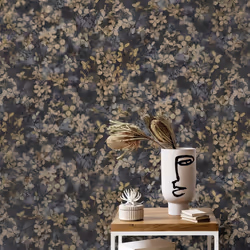 Erismann Abode Play of Light Blossom Black Wallpaper 10415-15