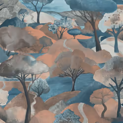 Gentle Landscape Textured Vinyl Wallpaper Erismann