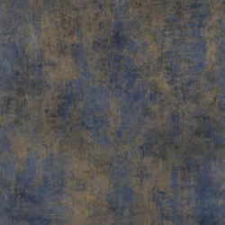 Elle Decoration Luxury Concrete Textured Vinyl Wallpaper - Navy Blue/Gold