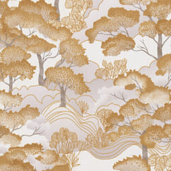 Elle Decoration Golden  Grove Textured Vinyl Wallpaper - Gold