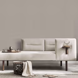 Dolce Linen Weave Blown Vinyl Wallpaper Erismann Opus - Taupe