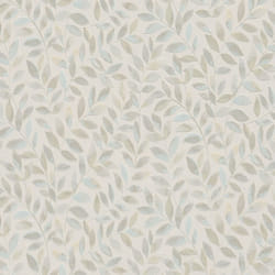 Ameroso Leaf Blown Vinyl Wallpaper Erismann Opus - Blue/Natural