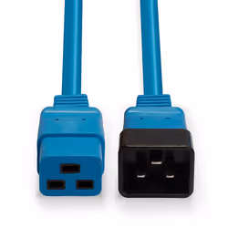 Lindy 2m IEC C19 to C20 Extension Cable, Blue - Additional view 4