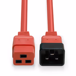 Lindy 3m IEC C19 to C20 Extension Cable, Red - Additional view 4