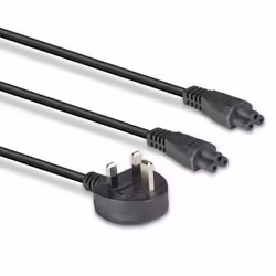 Lindy 2.5m UK 3 Pin Plug To IEC 2 x C5 Splitter Extension Cable, Black - Additional view 8