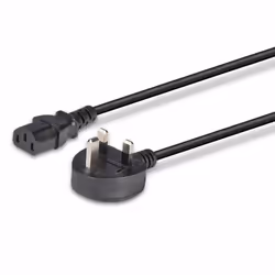 Lindy 0.2m UK 3 Pin Plug To IEC C13 Mains Power Cable, Black - Additional view 5