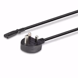 Lindy 1m UK 3 Pin Plug To IEC C7 Mains Power Cable, Black - Additional view 5