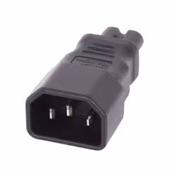 Lindy IEC C14 3 Pin Socket To IEC C7 Figure 8 Plug Adapter