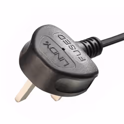 Lindy 1m UK 3 Pin to C5 Mains Cable, lead free - Additional view 6