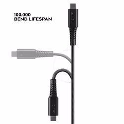 Lindy 1m Reinforced USB Type C to Lightning Charge and Sync Cable - Additional view 4