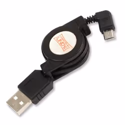 Lindy 0.8m USB 2.0 Cable, 0.8 m, USB A, Micro-USB B, Male/Male, 0.48 Gbit/s, Black