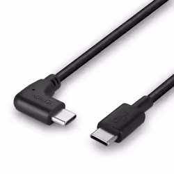 Lindy 1m USB 2.0 Straight USB-C to Right-Angled USB-C Cable - Additional view 5