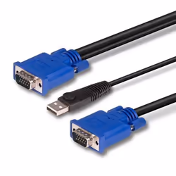 Lindy 2m Combined KVM and USB Cable - Additional view 4