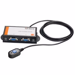 Lindy 2 Port VGA + Audio Switch, VGA, 1900 x 1200 pixels, Black