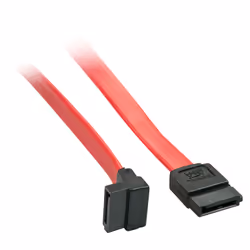 Lindy 0.7m Internal SATA III cable, 90°, 0.7 m, SATA 15-pin, SATA 15-pin, Male, Male, Straight