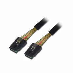 Lindy Internal SATA & SAS Cable, 1m, 1 m, Male/Male, Black