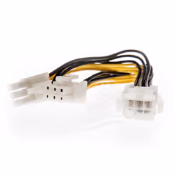 Lindy 33863, 0.15 m, PCI-E (6-pin), 2 x PCI-E(6+2 pin), Male, Female