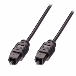 Lindy TosLink Budget opt.SPDIF 2m, TosLink, Male, Male, 2 m, Black