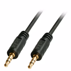 Lindy 1m Premium Audio 3.5mm Jack Cable, 3.5mm, Male, 3.5mm, Male, 1 m, Black
