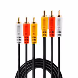 Lindy 10m Premium AV Cable 3xPhono Male to 3xPhono Male