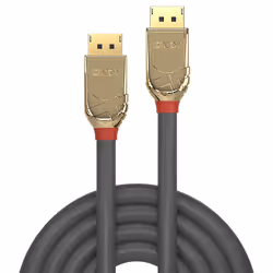 Lindy 1m DisplayPort 1.4 Cable, Gold Line