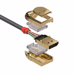 Lindy 2m DisplayPort 1.4 Cable, Gold Line - Additional view 3