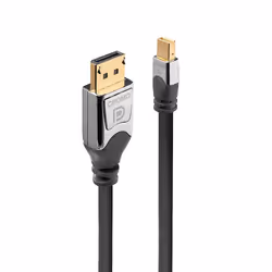 Lindy 1m CROMO Mini DisplayPort to DisplayPort Cable, 1 m, Mini DisplayPort, DisplayPort, Male, Male, 4096 x 2160 pixels