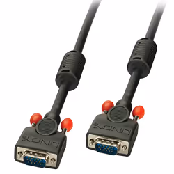 Lindy VGA Cable M/M, black 0,5m, 0.5 m, VGA (D-Sub), VGA (D-Sub), Male, Male, Black