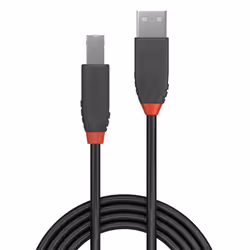 Lindy 10m USB 2.0 Type A to B Cable, Anthra Line