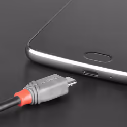 Lindy 3m USB 2.0 Type C to Micro-B Cable, Anthra Line - Additional view 4