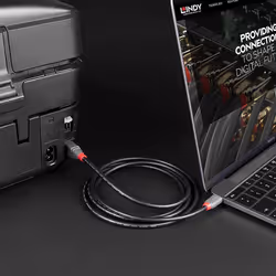 Lindy 3m USB 2.0 Type C to B Cable, Anthra Line - Additional view 5