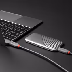 Lindy 0.8m USB 4 Type C Cable, 40Gbps, Anthra Line - Additional view 5