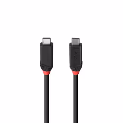 Lindy 2m USB4 240W Type C Cable, Black Line