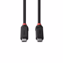 Lindy 2m USB4 240W Type C Cable, Black Line - Additional view 4