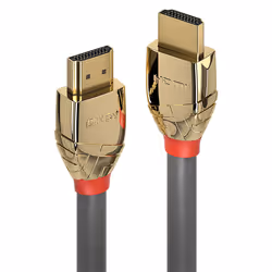 Lindy 0.5m High Speed HDMI Cable, Gold Line, 0.5 m, HDMI Type A (Standard), HDMI Type A (Standard), 4096 x 2160 pixels, 18 Gb ...