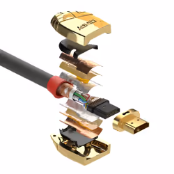 Lindy 0.5m High Speed HDMI Cable, Gold Line