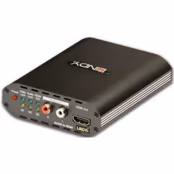 Lindy 38098, Black, CE, FCC, 1920 x 1080 pixels, 2.970 Gbit/s, BNC, BNC, HDMI, 2x RCA