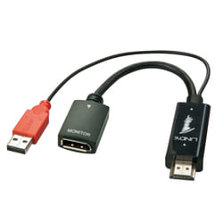 Lindy HDMI 1.4 to DisplayPort 1.2 Converter with USB Power