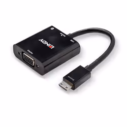 Lindy Mini HDMI C to VGA & Audio Converter