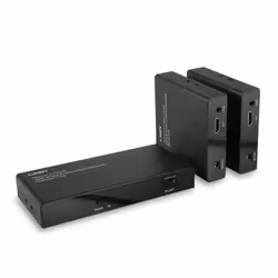 Lindy 70m Cat.6 2 Port HDMI 4K60 & IR Splitter Extender, 3840 x 2160 pixels, AV transmitter & receiver, 70 m, Wired, Black, H ...