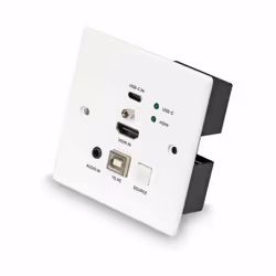 Lindy 150m Cat.6 HDMI 4K60 & Type C HDBaseT UK Wall Plate KVM Extender, Transmitter - Additional view 4