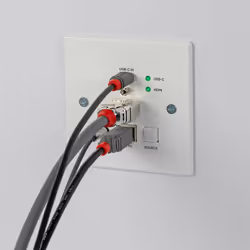 Lindy 150m Cat.6 HDMI 4K60 & Type C HDBaseT UK Wall Plate KVM Extender, Transmitter - Additional view 5