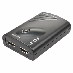 Lindy DP 1.2 to 2x HDMI Converter with Expander Function, DisplayPort, HDMI, 1920 x 1080 (HD 1080), 3840 x 1080, 3840 x 2160, ...