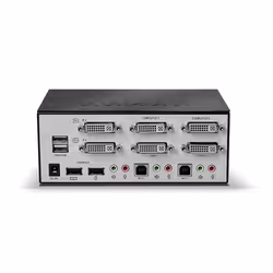 Lindy 2 Port Dual Head Single Link DVI-I KVM Switch Pro with TTU