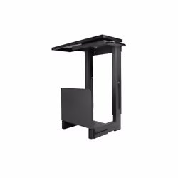 Lindy Sliding Under Desk PC Holder, Desk-mounted CPU holder, 30 kg, Black, Steel, 0 - 360°, 45 cm