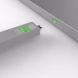 Lindy USB Type C Port Blocker Key - Pack of 4 Blockers, Green - Additional view 4