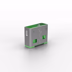 Lindy USB Port Blocker (without key) - Pack of 10, Colour Code: Green