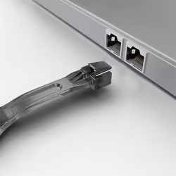 Lindy 10 x RJ-45 Port Blockers with Key, Black