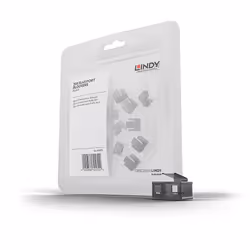 Lindy 20 x RJ-45 Port Blockers (without key), Black, Port blocker, RJ-45, Black, Acrylonitrile butadiene styrene (ABS), 10 g