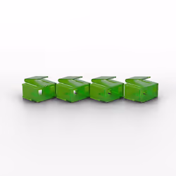 Lindy 10 x RJ-45 Port Blockers with Key, Green